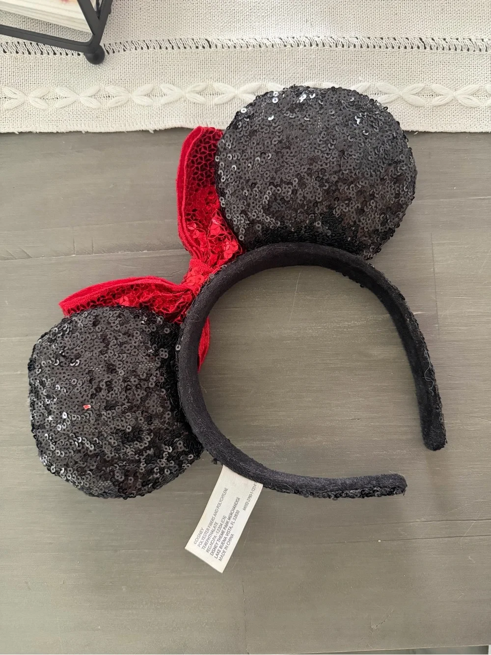 DisneyParks Minnie Mouse Red Bow Headband